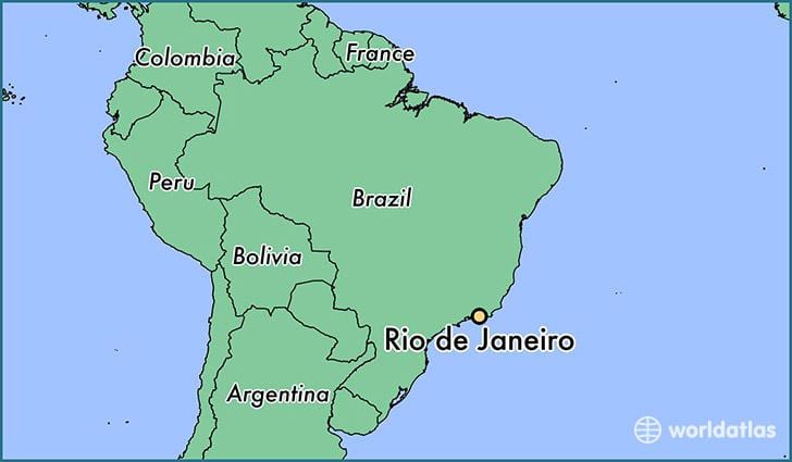 ramani ya kuonyesha Rio de Janeiro