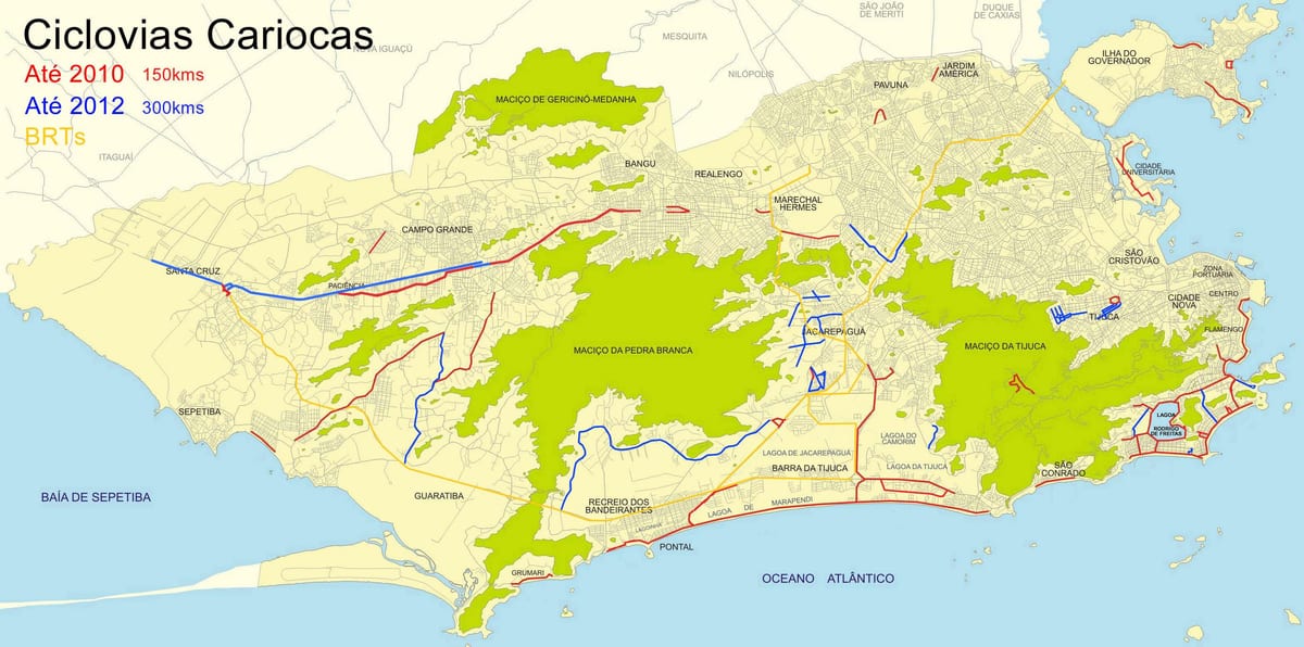 Rio de Janeiro baiskeli ramani