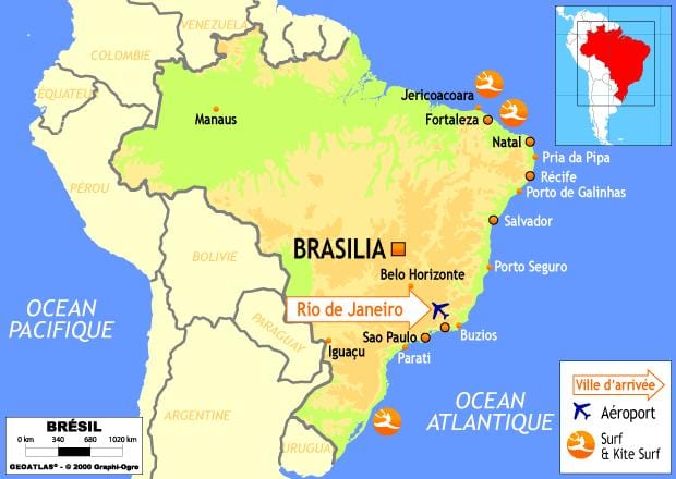 ambapo ni Rio juu ya ramani