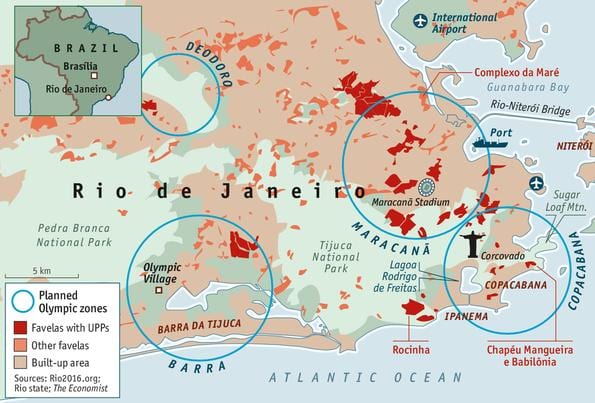 usalama ramani ya Rio de Janeiro
