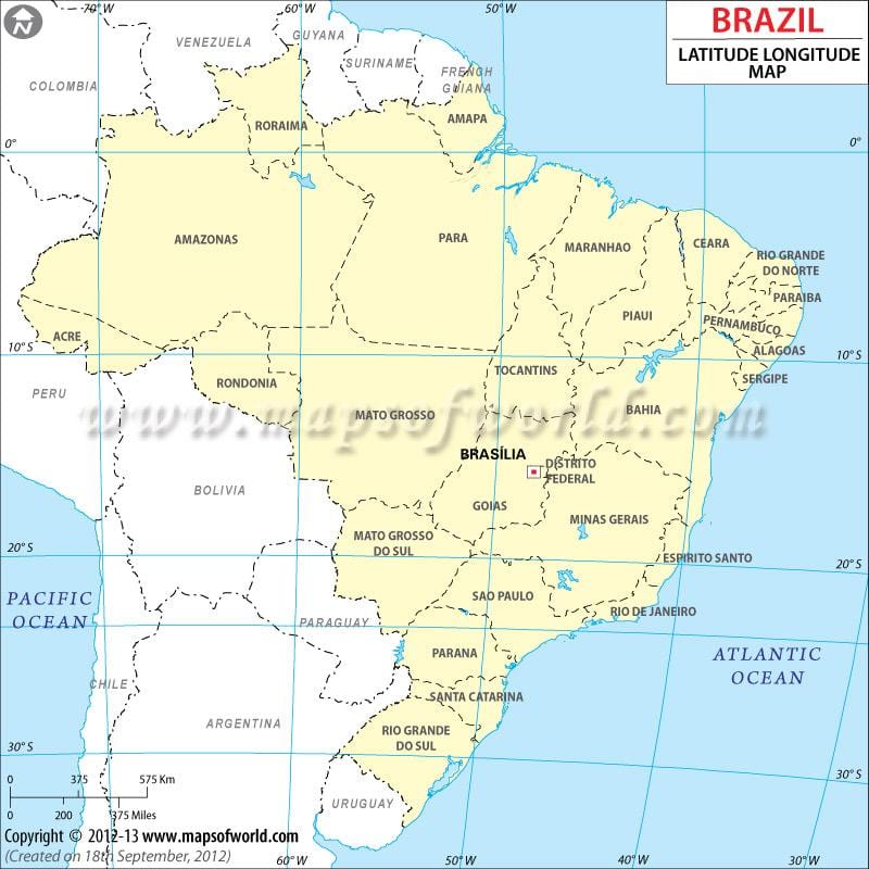 latitude ramani ya Rio