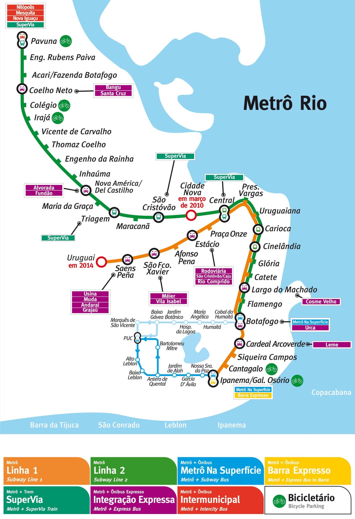 ramani metro Rio de Janeiro