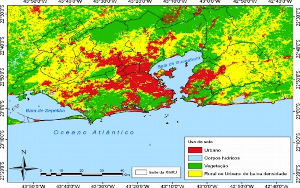 topographic ramani ya Rio