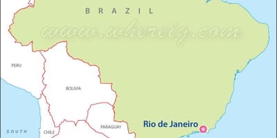 Kuonyesha Rio de Janeiro kwenye ramani