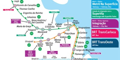 Rio de Janeiro metro ramani