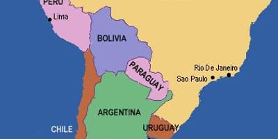 Rio grande mto ramani ya amerika ya kusini