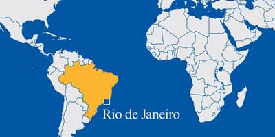 Dunia ramani kuonyesha Rio de Janeiro