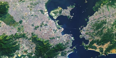 Satellite ramani ya Rio de Janeiro