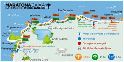Ramani ya Rio marathon njia