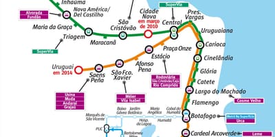 Ramani metro Rio de Janeiro