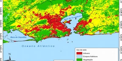 Topographic ramani ya Rio